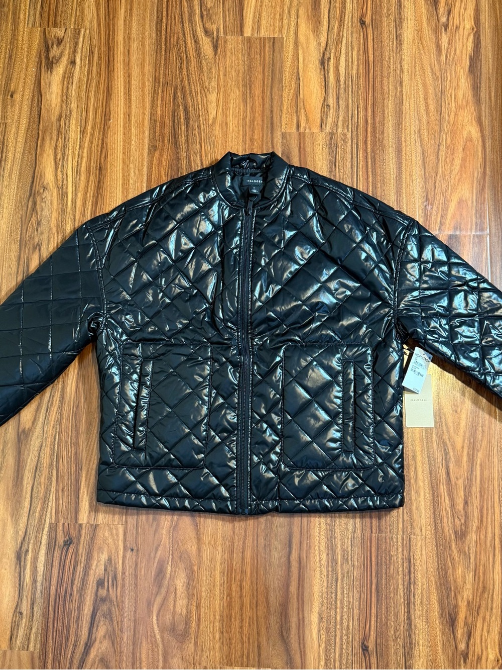 HALOGEN Women Black Quilted Puffer  Jacket - Size XS ( NEW WITH TAG ) - Picture 3 of 12